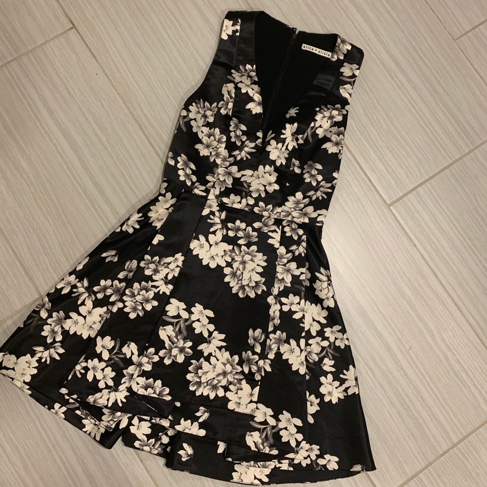 Alice+Olivia flower dress